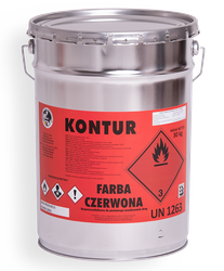 Farba drogowa KONTUR - CZERWONY 20L / 33 kg