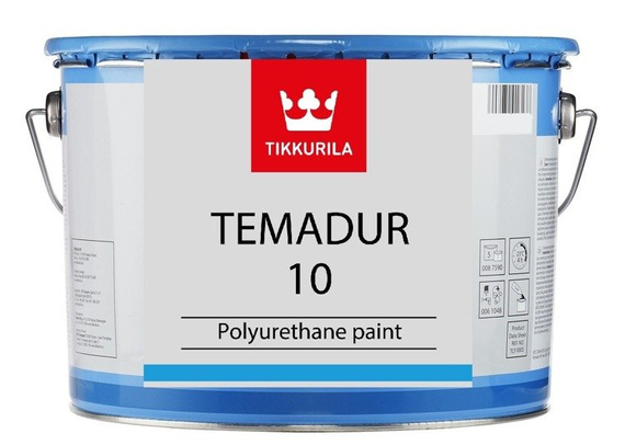 Farba poliuretanowa Tikkurila Temadur 10 nawierzchniowa - Mat 9 L