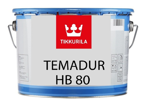 Farba poliuretanowa Tikkurila Temadur HB 80 / gruntoemalia - połysk 10L