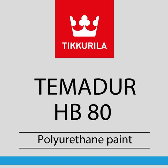 Farba poliuretanowa Tikkurila Temadur HB 80 / gruntoemalia - połysk 10L
