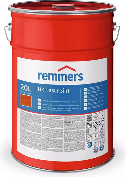Remmers HK-Lasur 20L - Mahoń 2255