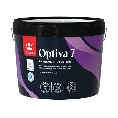 Farba lateksowa do ścian i sufitów  - Tikkurila Optiva Satin Matt [7]