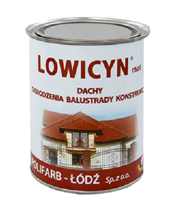 Farba na dach Lowicyn POPIELATY JASNY10L MAT - RAL 7035