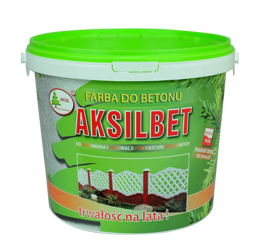 AKSILBET 5 L farba do betonu i ogrodzeń betonowych - Klinkier ciemny