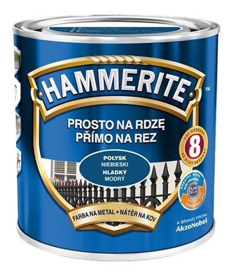 Hammerite farba prosto na rdzę 2,5L połysk - Brązowy ciemny