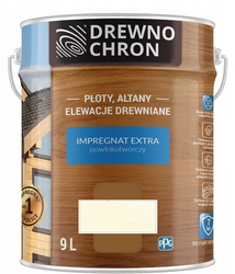 Drewnochron Impregnat Extra do drewna 9L - Biały