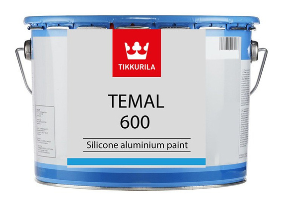 Temal 600 - farba na wysokie temperatury Aluminiowy - 9 L