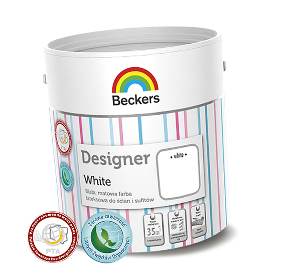 Beckers Designer White 10L - Emulsja wewnętrzna