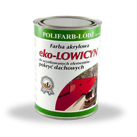 EKO-LOWICYN 10L - Farba na dach - BRĄZOWA ORZECHOWA RAL 8011