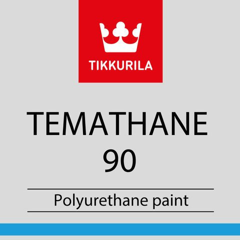 Farba przemysłowa Temathane 90 Tikkurila farba poliuretanowa dwuskładnikowa - połysk 9 L