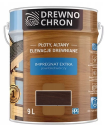 Drewnochron Impregnat Extra do drewna 9L - Palisander średni
