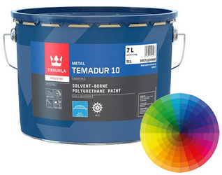 Farba poliuretanowa Tikkurila Temadur 10 nawierzchniowa - Mat 9 L