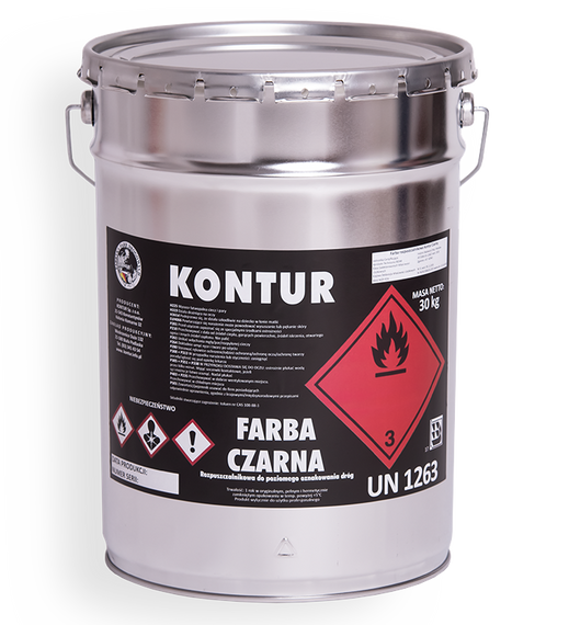 Farba drogowa KONTUR - CZARNY 20L / 33 kg