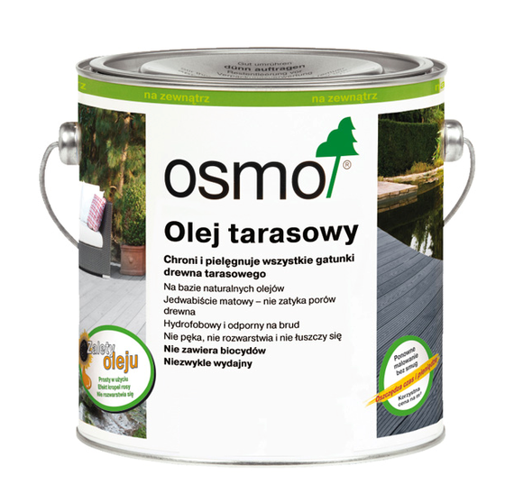 Olej do tarasów Osmo - 007 Teak / Bezbarwny 2,5L