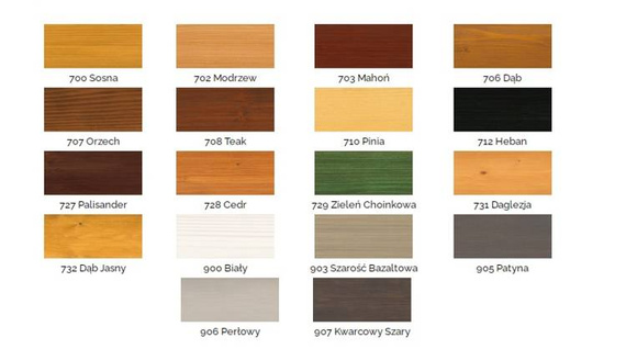 OSMO Lazura Olejna do Ochrony Drewna - 727 Palisander 25L
