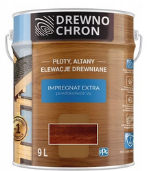Drewnochron Impregnat Extra do drewna 9L - Orzech ciemny