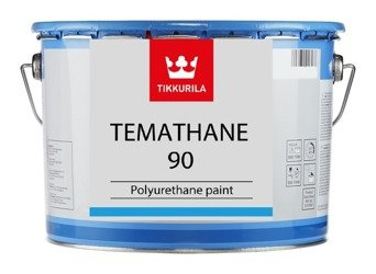 Farba przemysłowa Temathane 90 Tikkurila farba poliuretanowa dwuskładnikowa - połysk 9 L