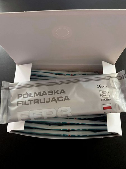Maseczka FFP3 Biała 15 szt
