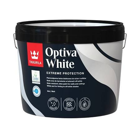 Farba do ścian Tikkurila Optiva White 9L / biały mat