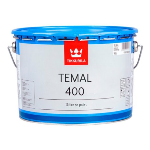 Temal 400 farba silikonowa termoodporna 10 L - czarny 