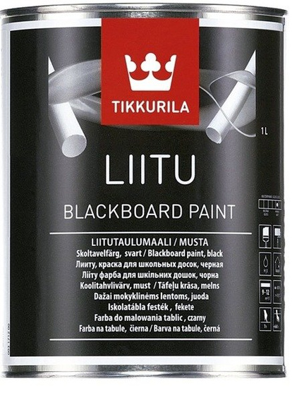 Farba tablicowa TIKKURILA LIITU 1 L - kolor czarny