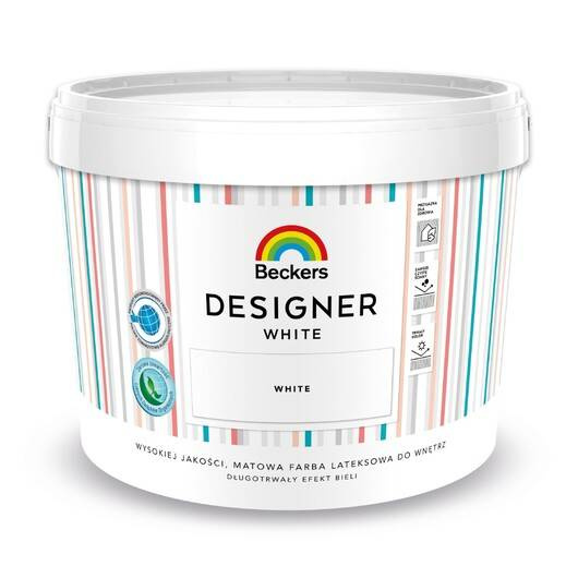 Beckers Designer White 10L - Emulsja wewnętrzna (44 szt) paleta