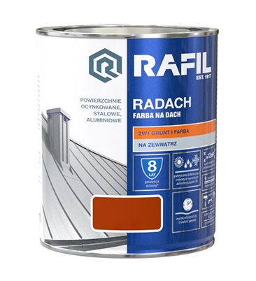 RAFIL Radach 10L - Czerwony tlenkowy RAL 3009