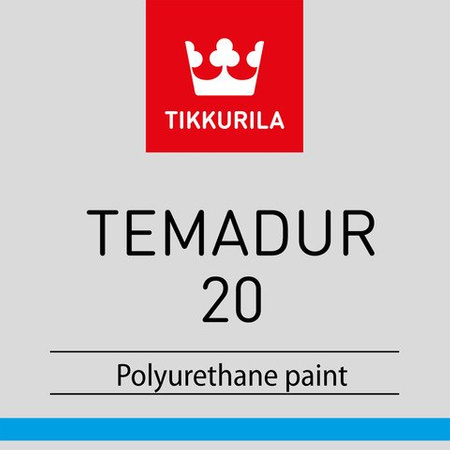 Farba poliuretanowa Tikkurila Temadur 20 - Półmat 9 L