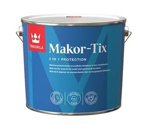 Makor-Tix Tikkurila 10L - farba na dach - szary metaliczny
