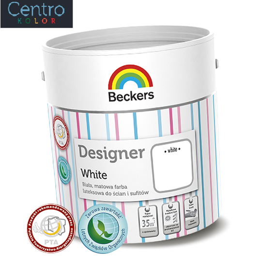 Beckers Designer White 10L - Emulsja wewnętrzna