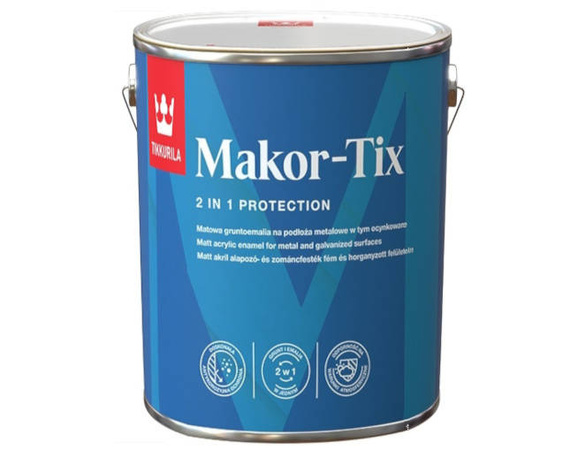 Makor-Tix Tikkurila - najlepsza farba na dach / GRAFIT / 3L