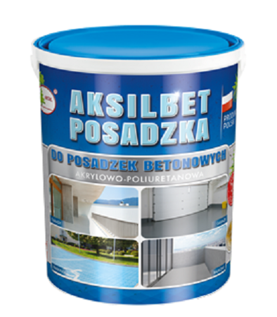 AKSILBET POSADZKA - farba do betonu i posadzek betonowych 5L - Popielaty RAL 7037