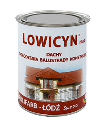 Farba na dach Lowicyn Brąz Czekoladowy 10L MAT - RAL8017