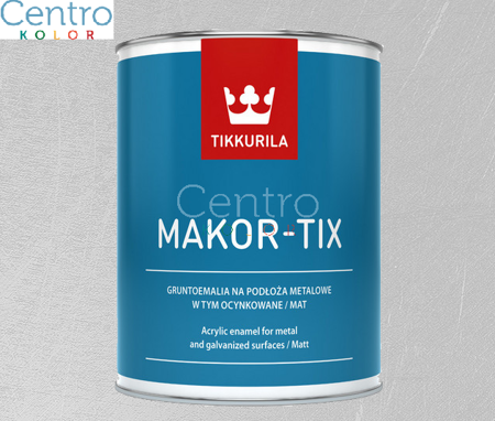 Makor-Tix Tikkurila 10L - farba na dach - szary metaliczny