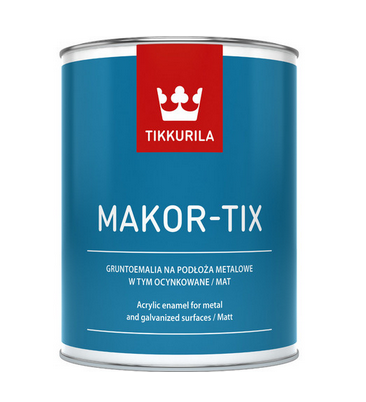 Najlepsza farba na dach Makor-Tix Tikkurila / brąz czekoladowy 3L